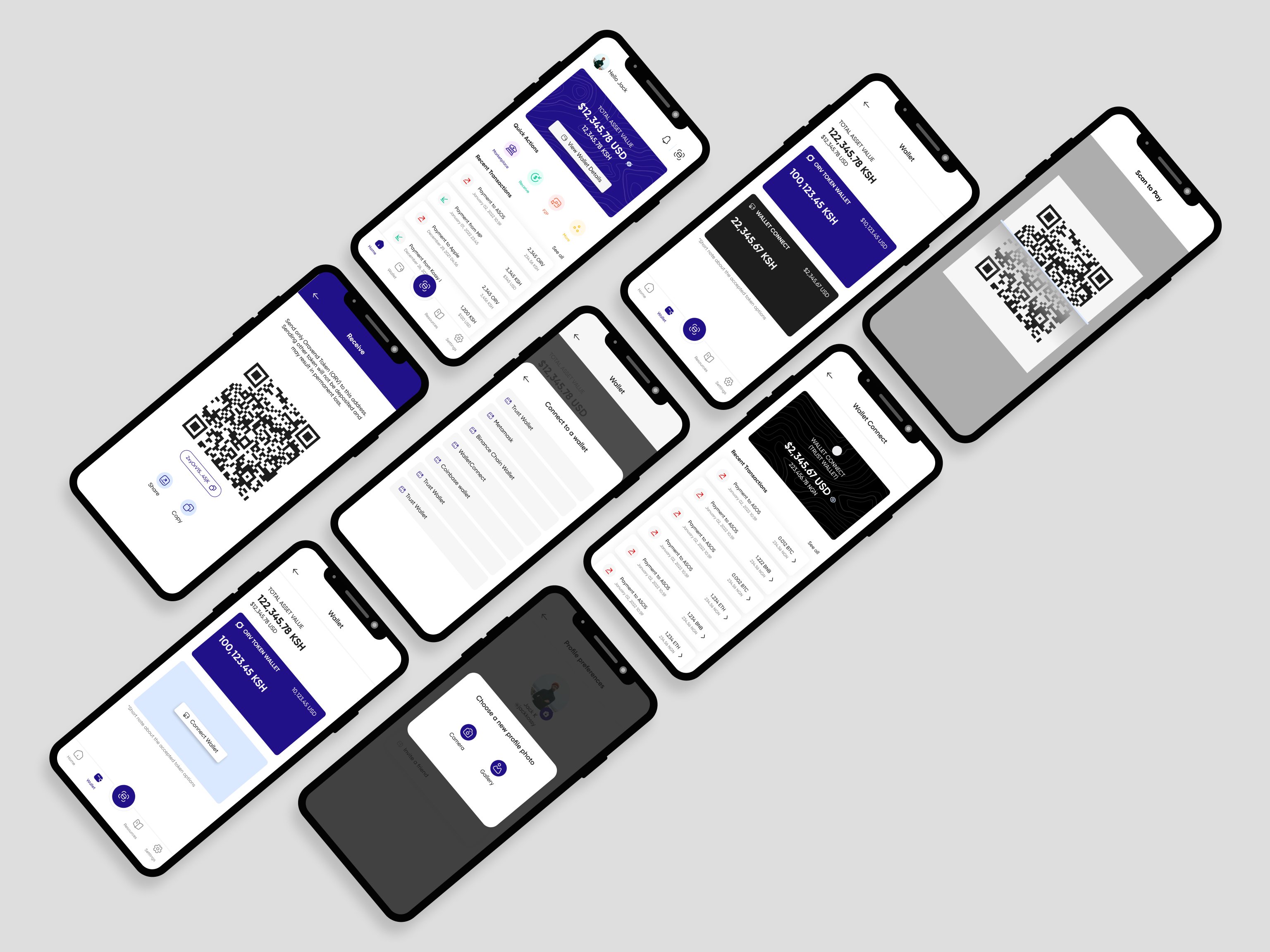 Oravend Application Screens